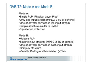 Introduction to DVB T2 "Second Generation Digital Terrestrial Video ...