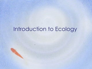 Introduction to Ecology 