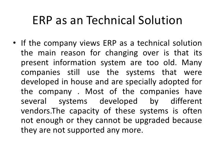 Introduction to ERP based Enterprise system