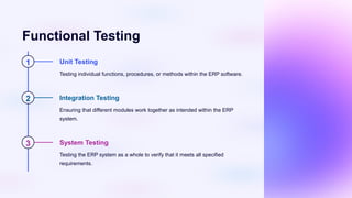 Module Vs Whole System Testing Types of ERP Testing & Its Different Phases | PPTX