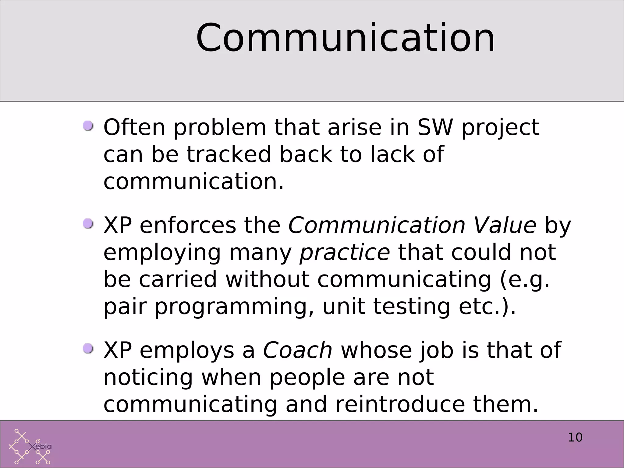 Introduction to Extreme Programming