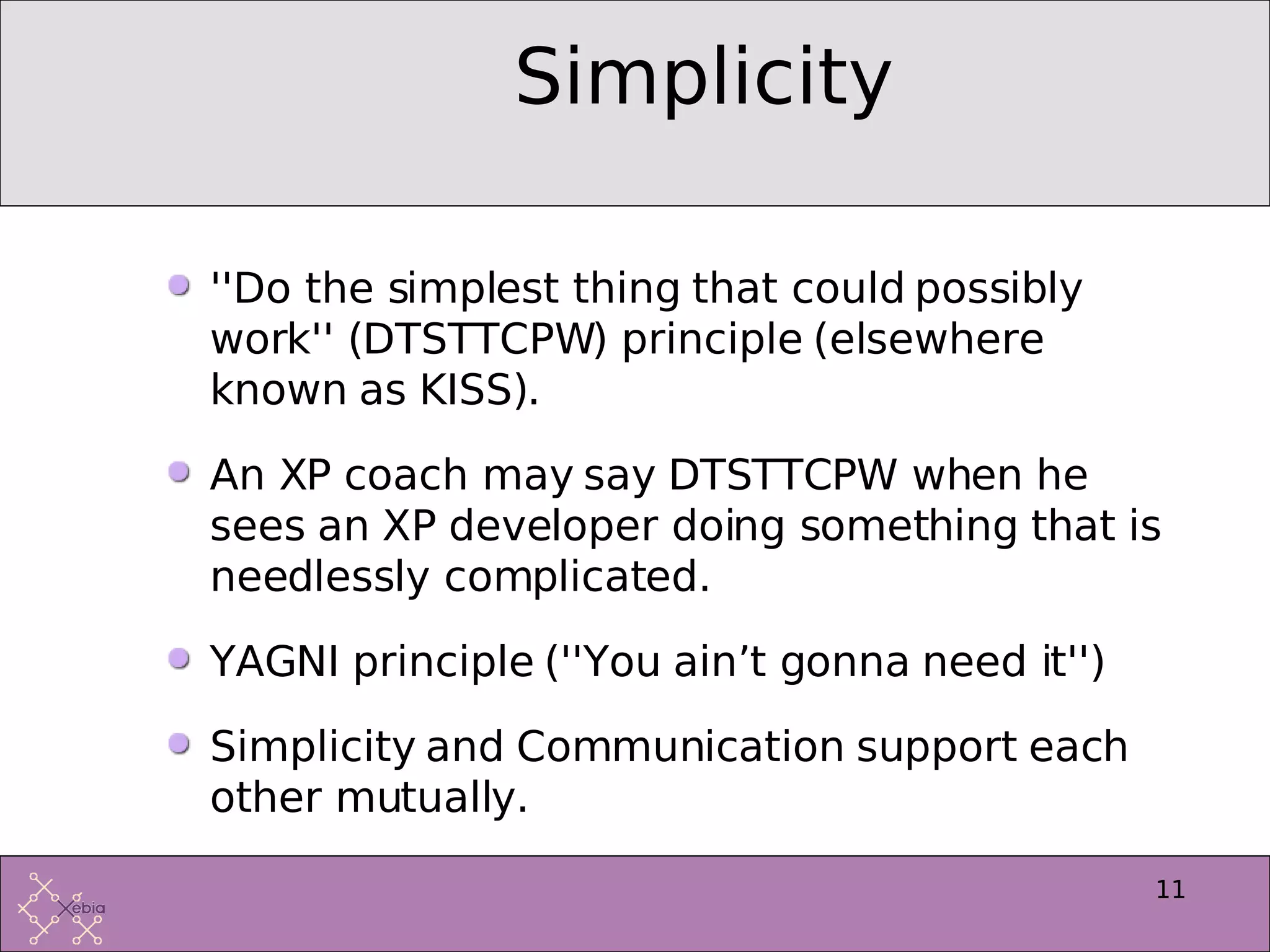 Introduction to Extreme Programming