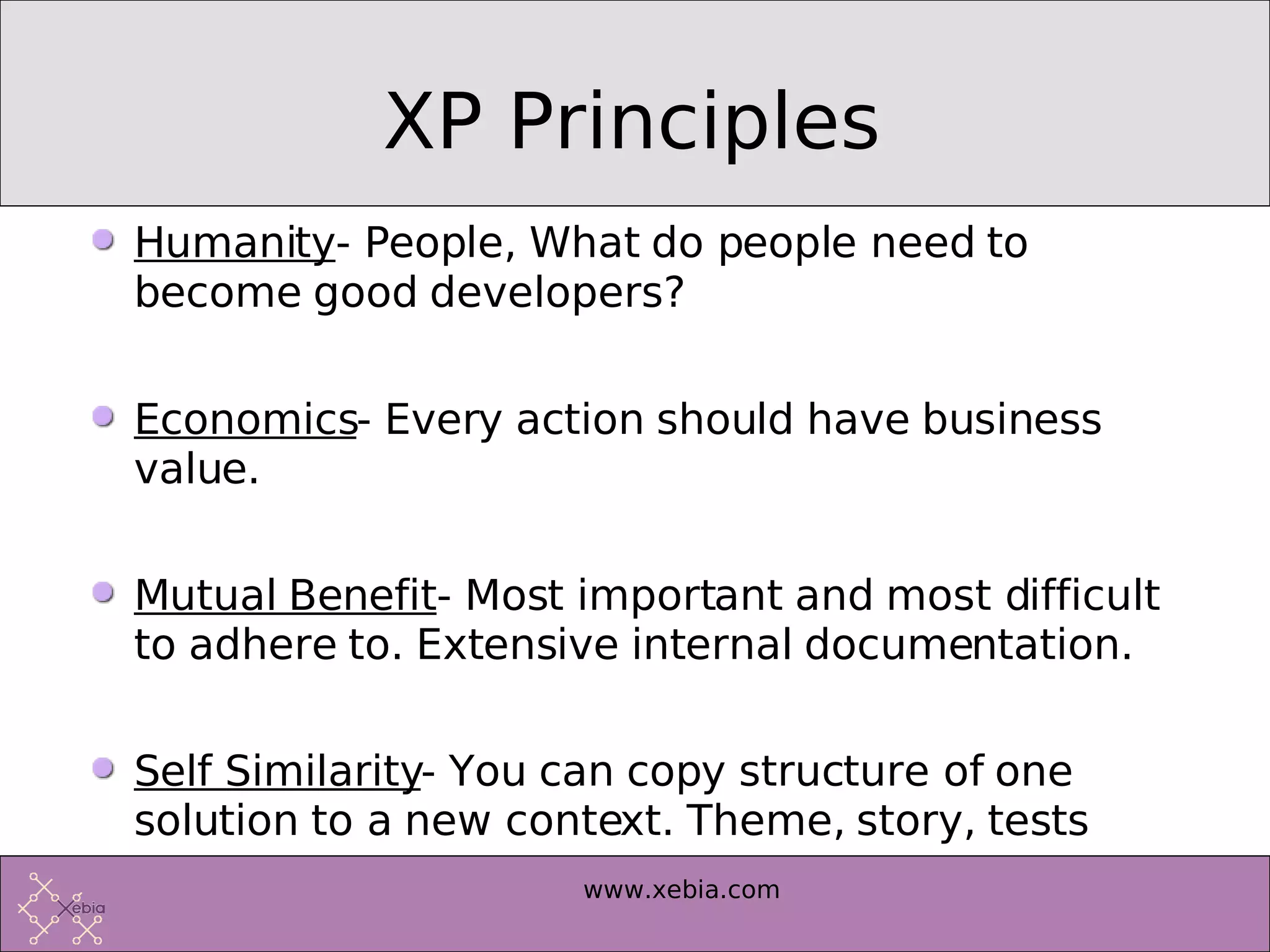 Introduction to Extreme Programming