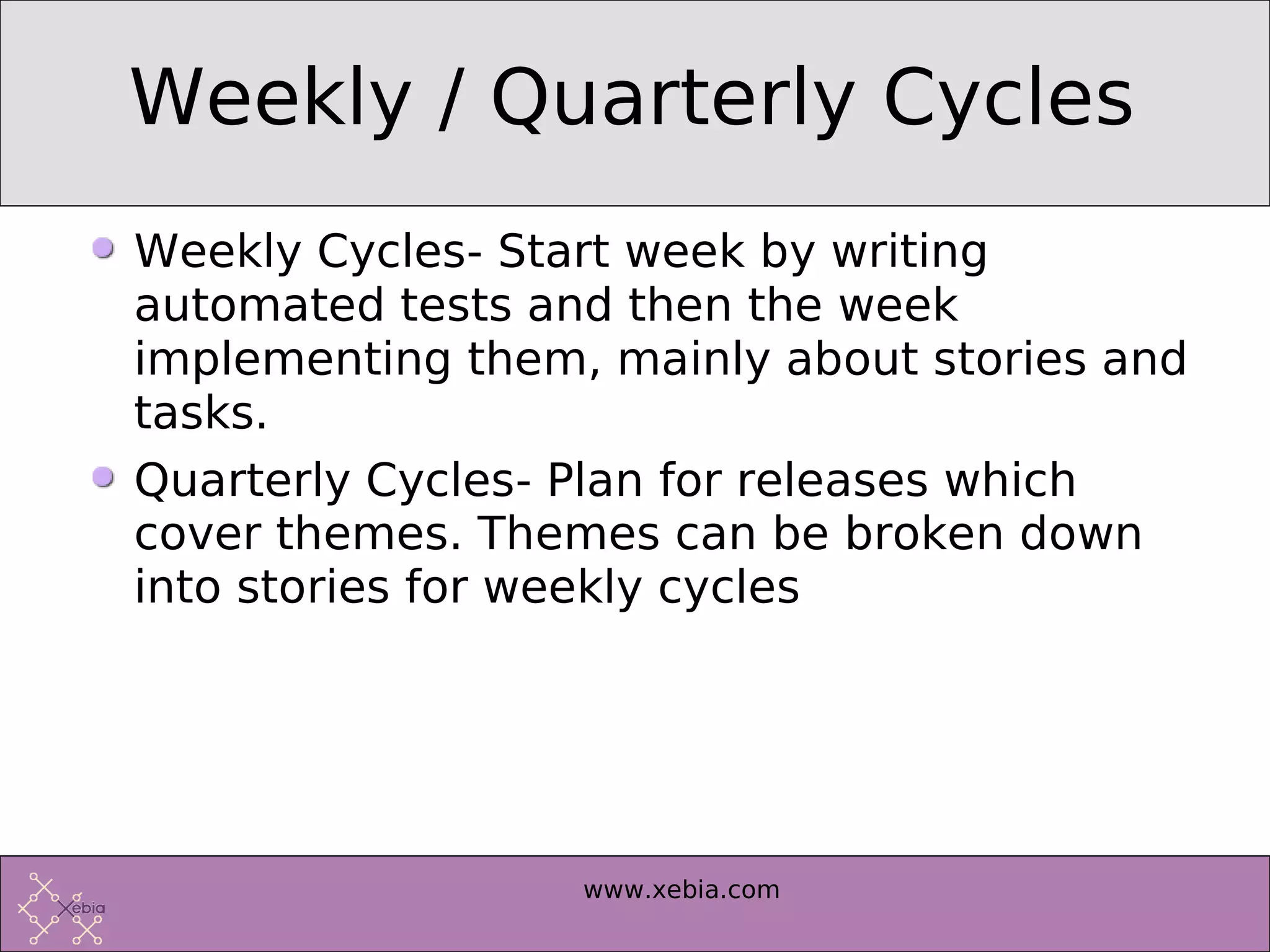 Introduction to Extreme Programming