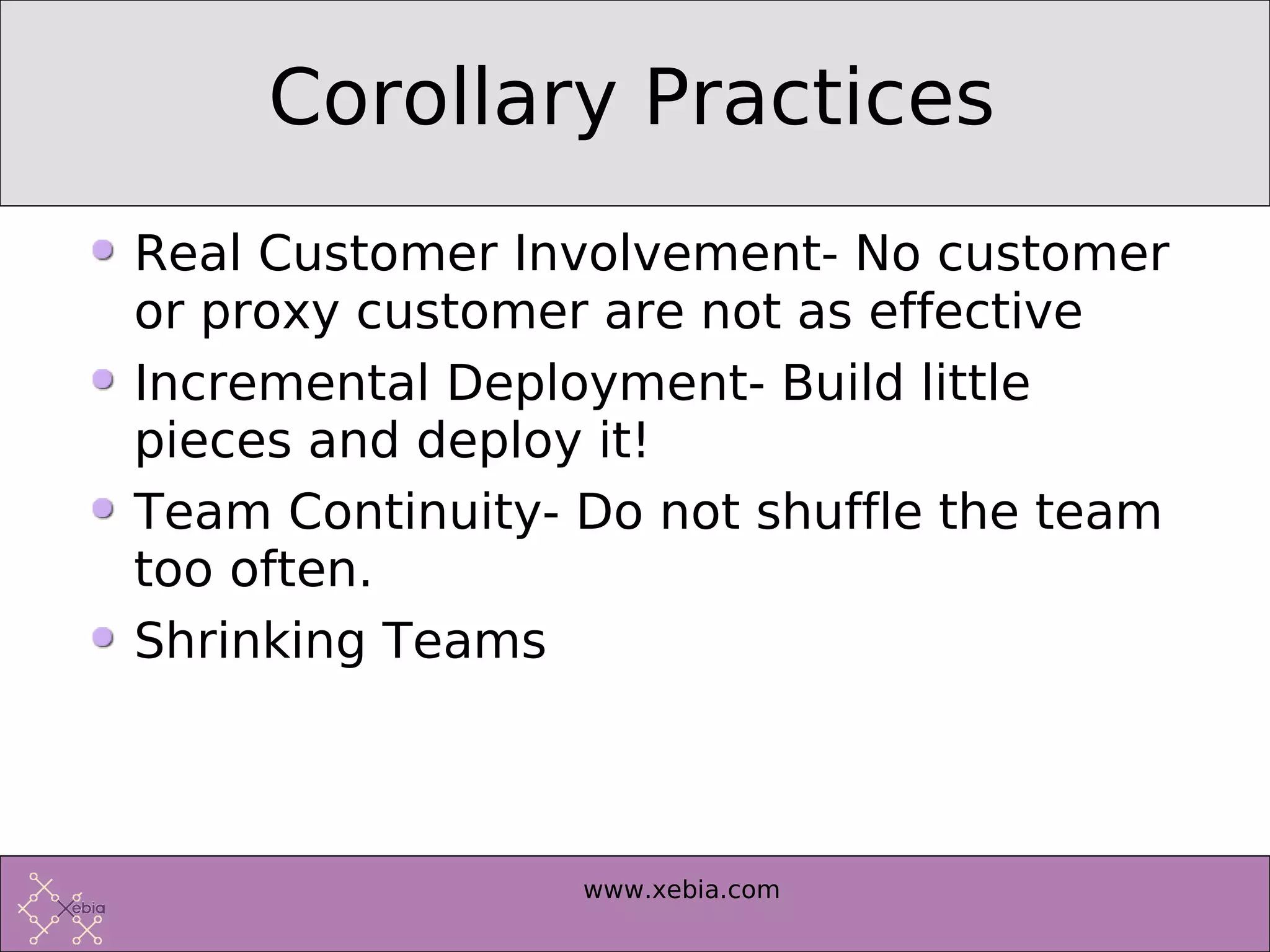Introduction to Extreme Programming