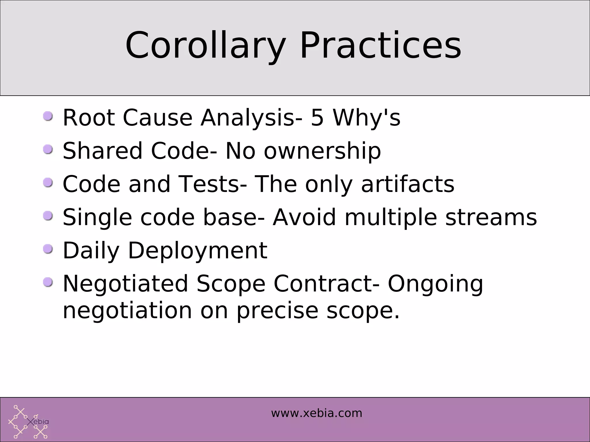 Introduction to Extreme Programming