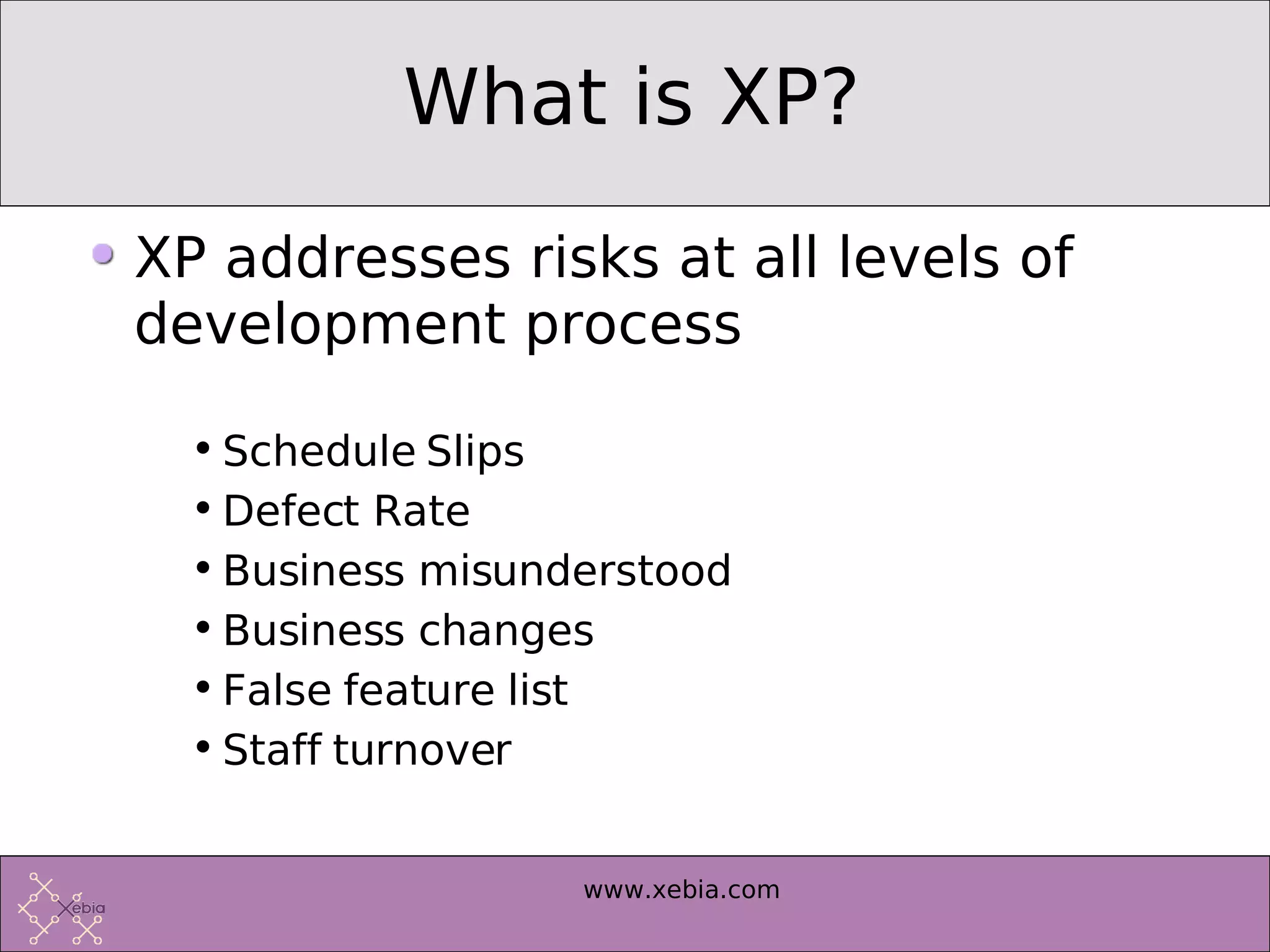 Introduction to Extreme Programming