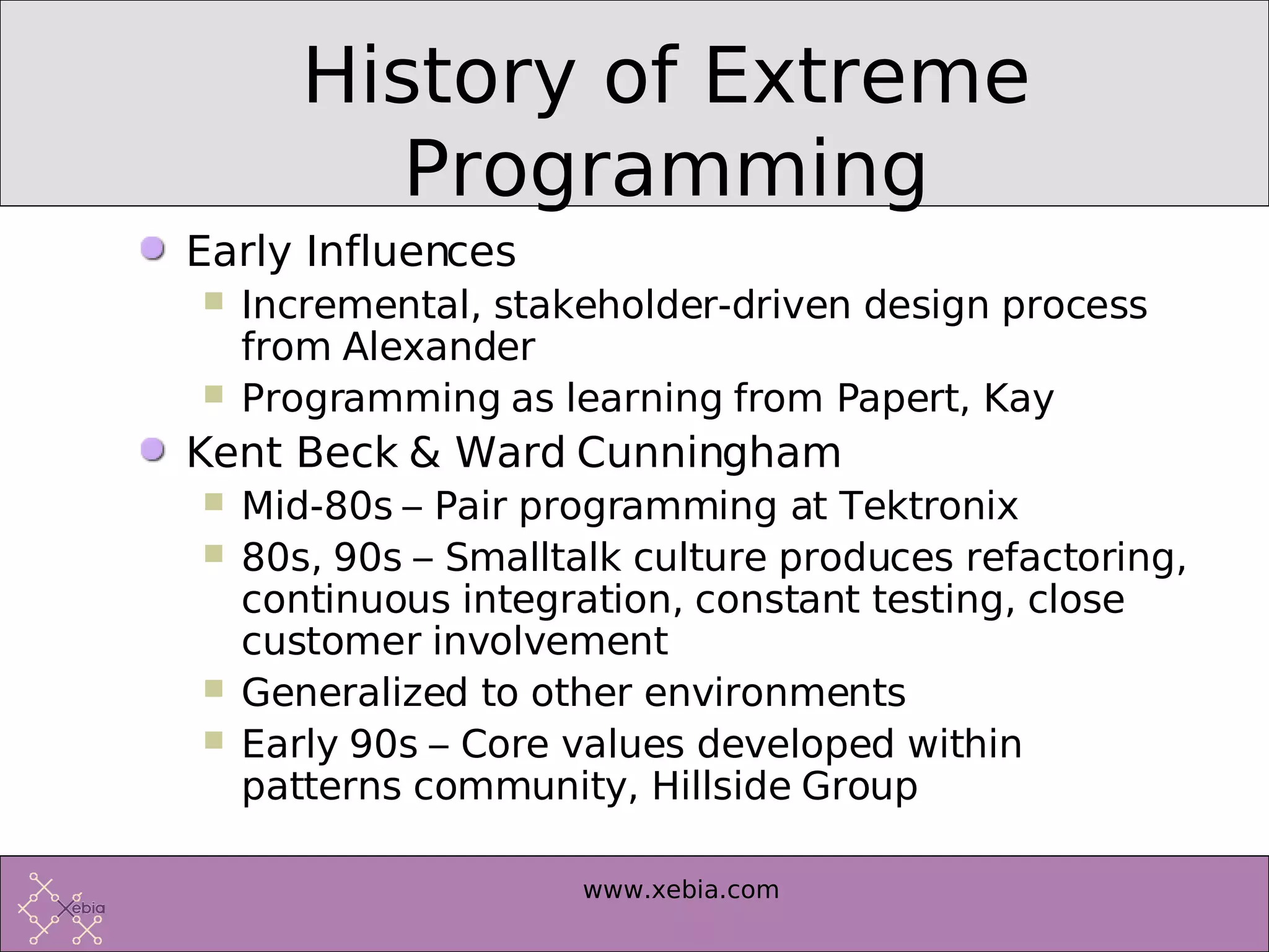 Introduction to Extreme Programming | PDF