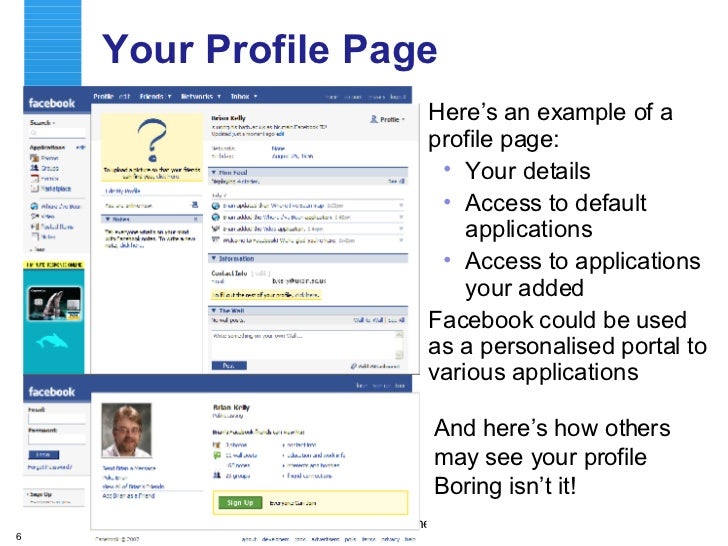 Your Profile Page Ul Li Here S An