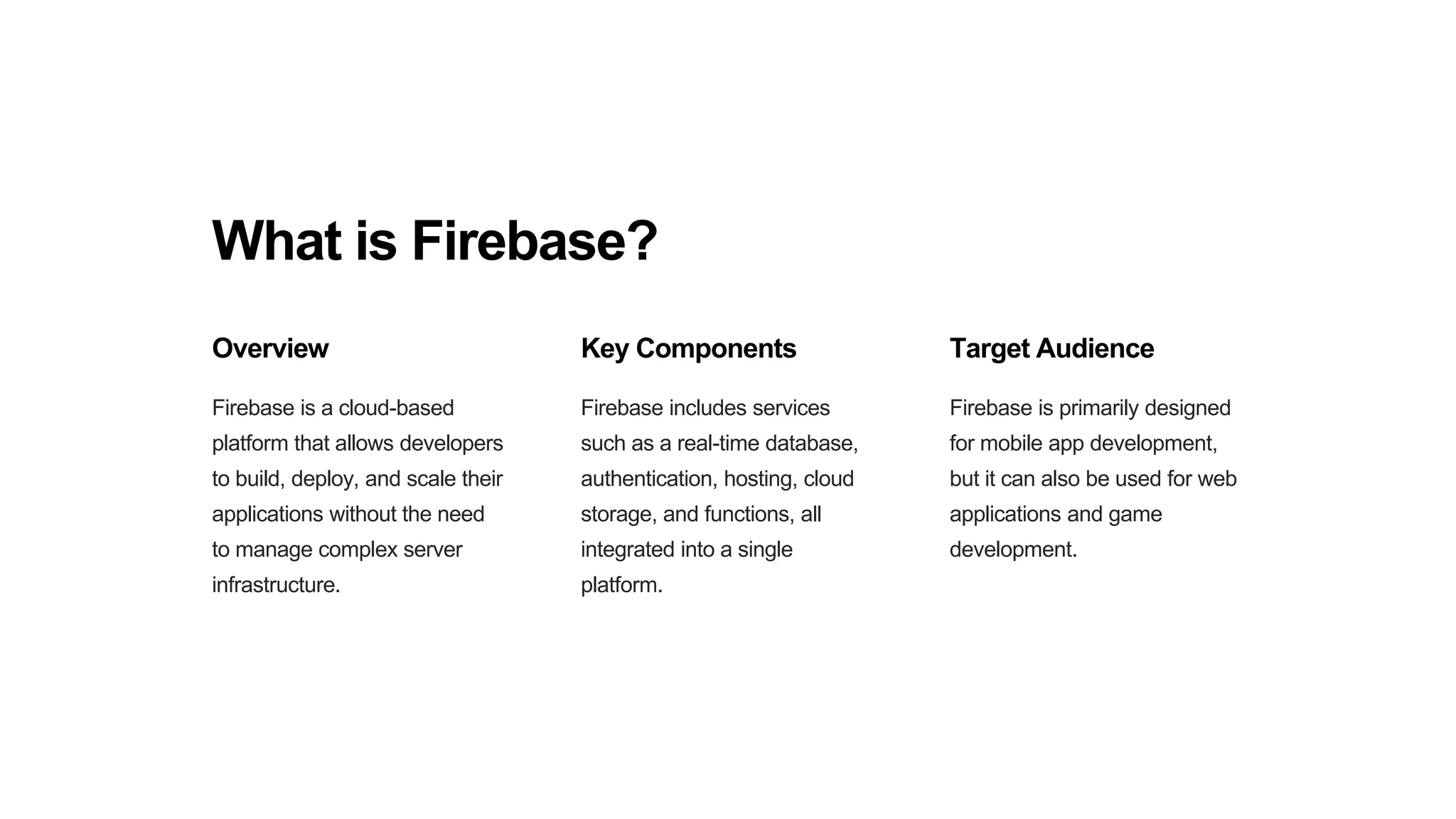Introduction to Firebase (A Platform for developing apps) .pptx