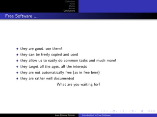 Introduction to Free Software