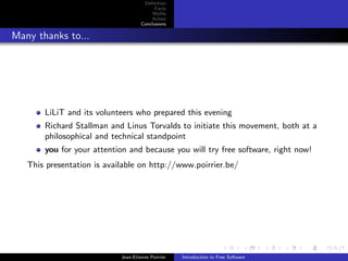 Introduction to Free Software
