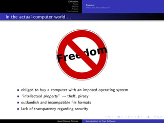 Introduction to Free Software