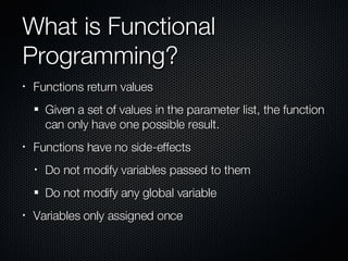 Introduction To Functional Programming | PPT