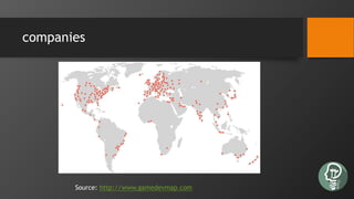 companies
Source: http://www.gamedevmap.com
 