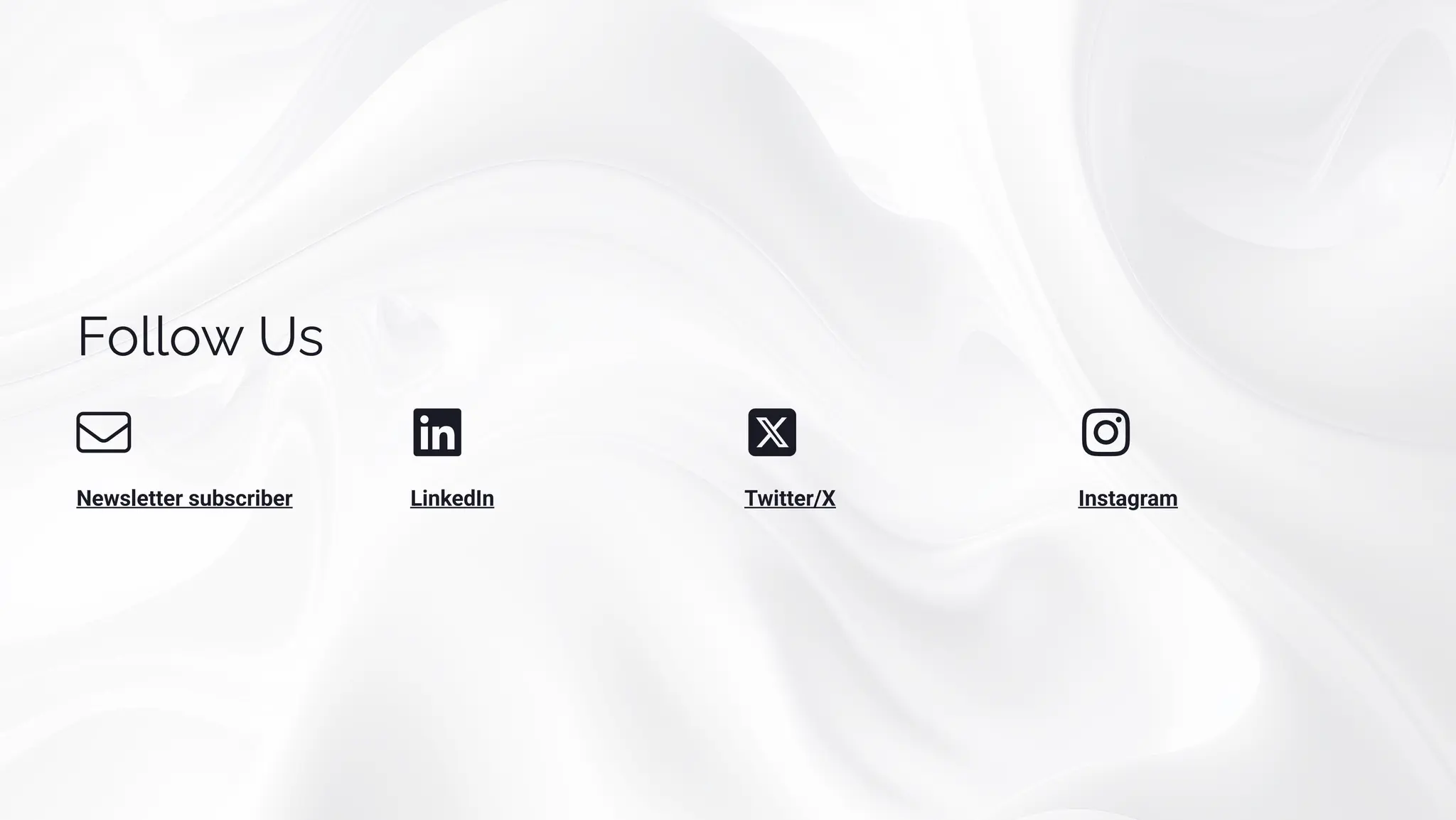 Follow Us
Newsletter subscriber LinkedIn Twitter/X Instagram
 