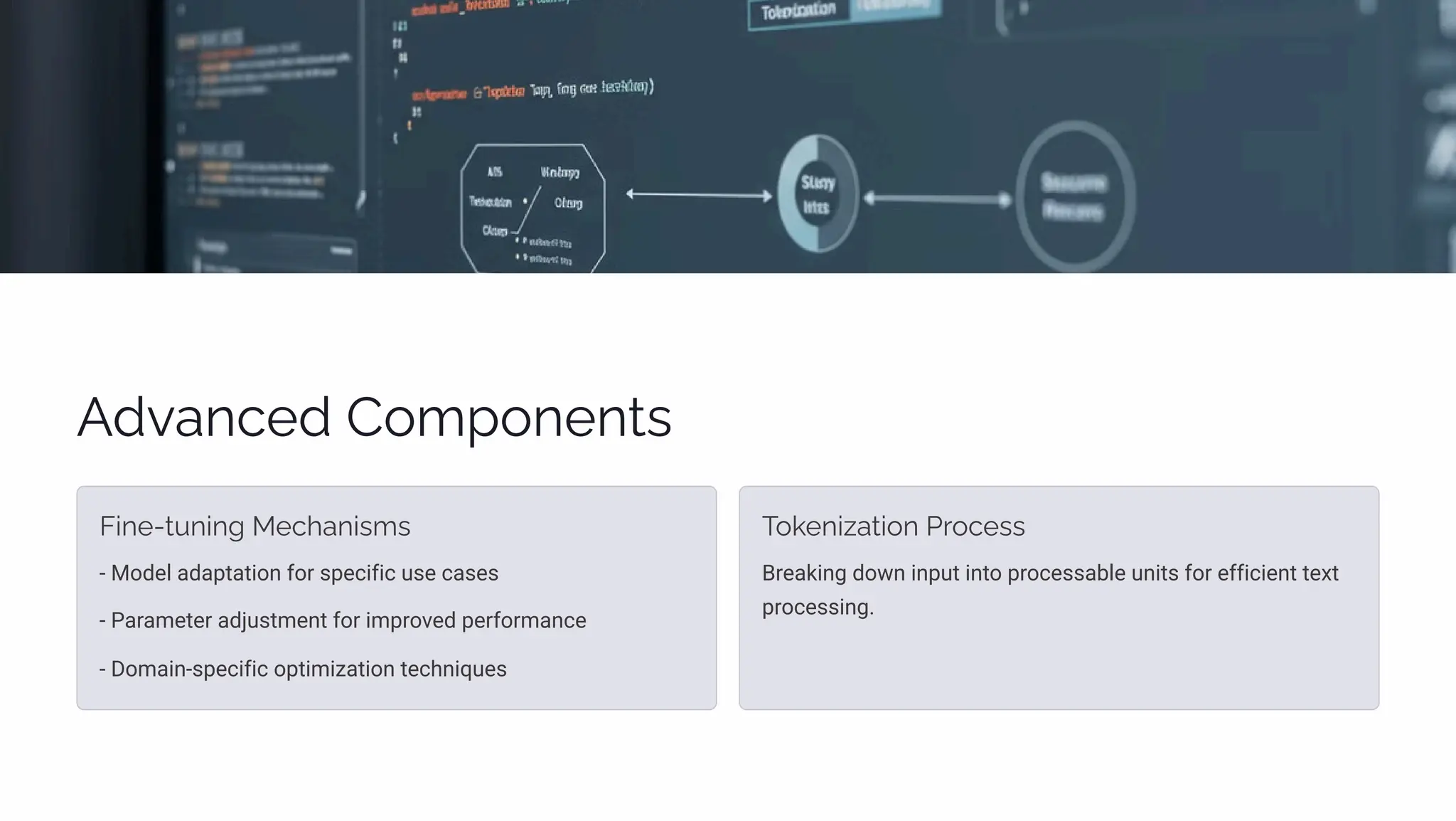 Ajaµcpj C¾³á¾µpµøì
F•µp-ø µ•µ‰ Mpcaµ•ì³ì
- Model adaptation for specific use cases
- Parameter adjustment for improved performance
- Domain-specific optimization techniques
T¾¨pµ•(aø•¾µ Pä¾cpìì
Breaking down input into processable units for efficient text
processing.
 