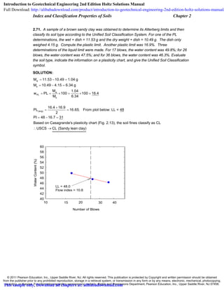 Introduction to Geotechnical Engineering 2nd Edition Holtz Solutions ...