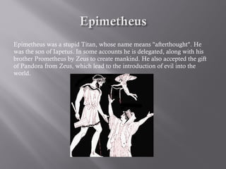 Epimetheus Greek Renaissance Epimetheus Greek Mythology Symbol