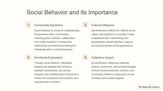 Community Behaviour Introduction-to-Human-Behavior. Look at description below | PPTX
