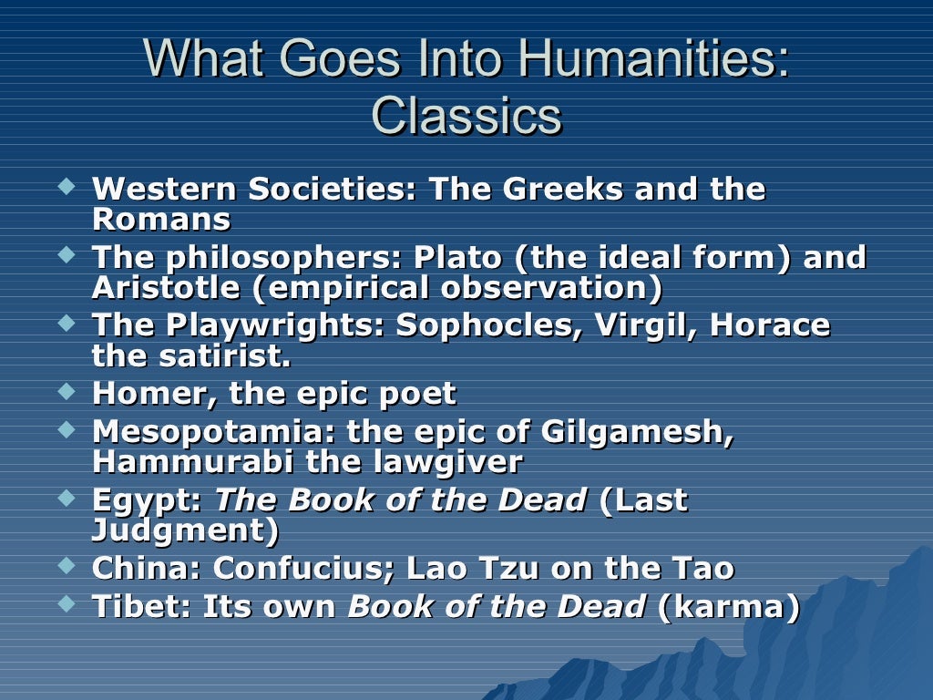 Introduction to Humanities