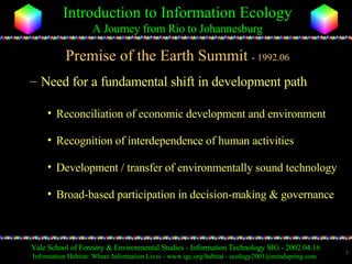 Premise of the Earth Summit  - 1992.06 ,[object Object],[object Object],[object Object],[object Object],[object Object]