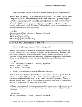 Introduction to Information Systems Canadian 4th Edition Rainer ...