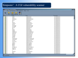 Simpsons’:  A CGI vulnerability scanner 