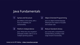 Introduction to Java Presentation , educational | PPT