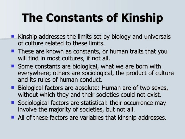 Introduction to Kinship