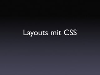 Introduction to Layouts with CSS