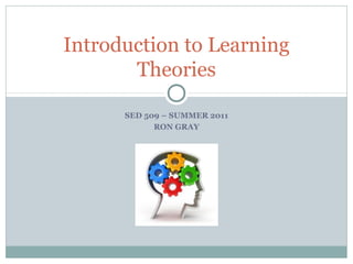 Introduction to-learning-theories | PPT
