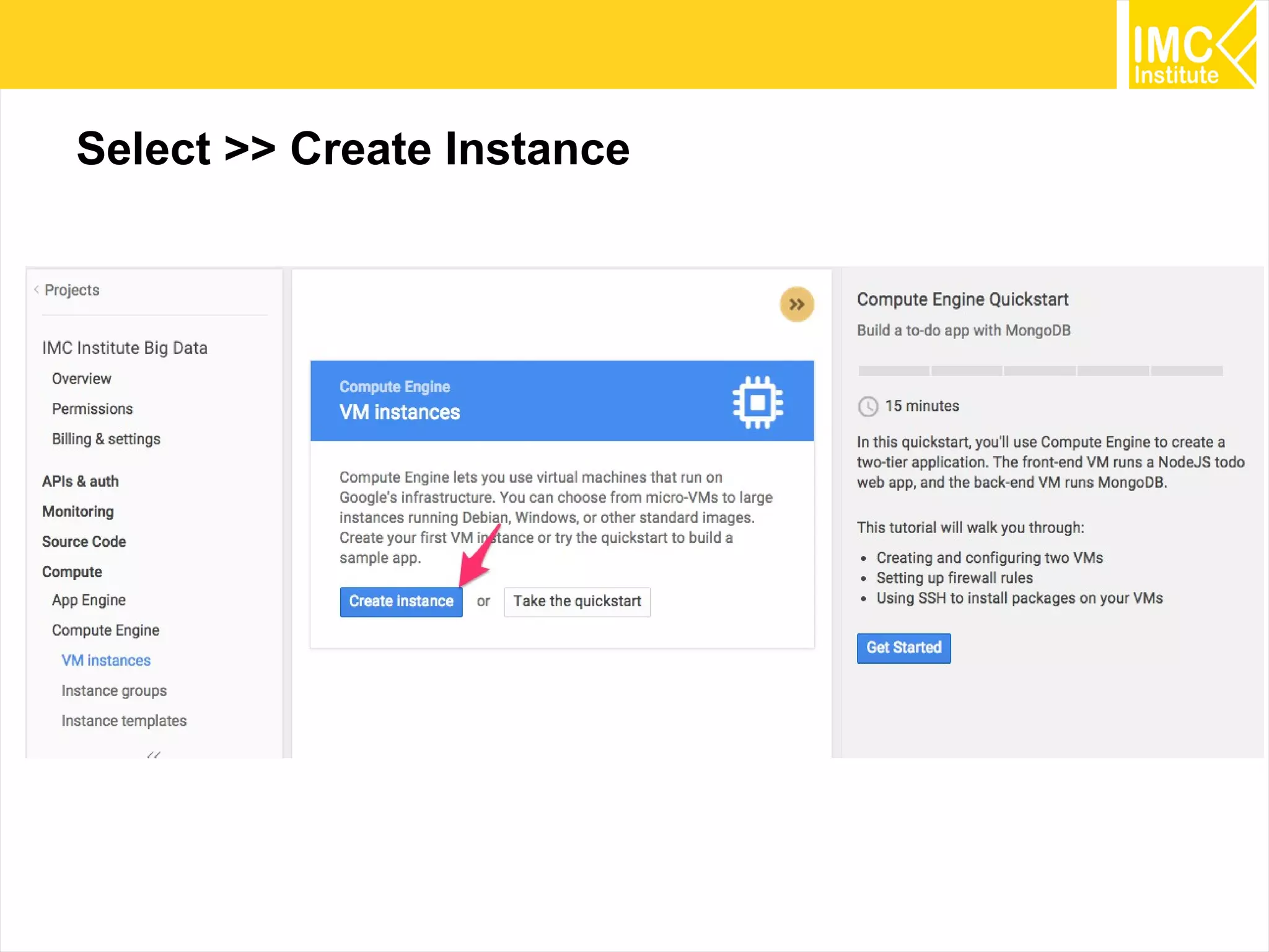16
Select >> Create Instance
 