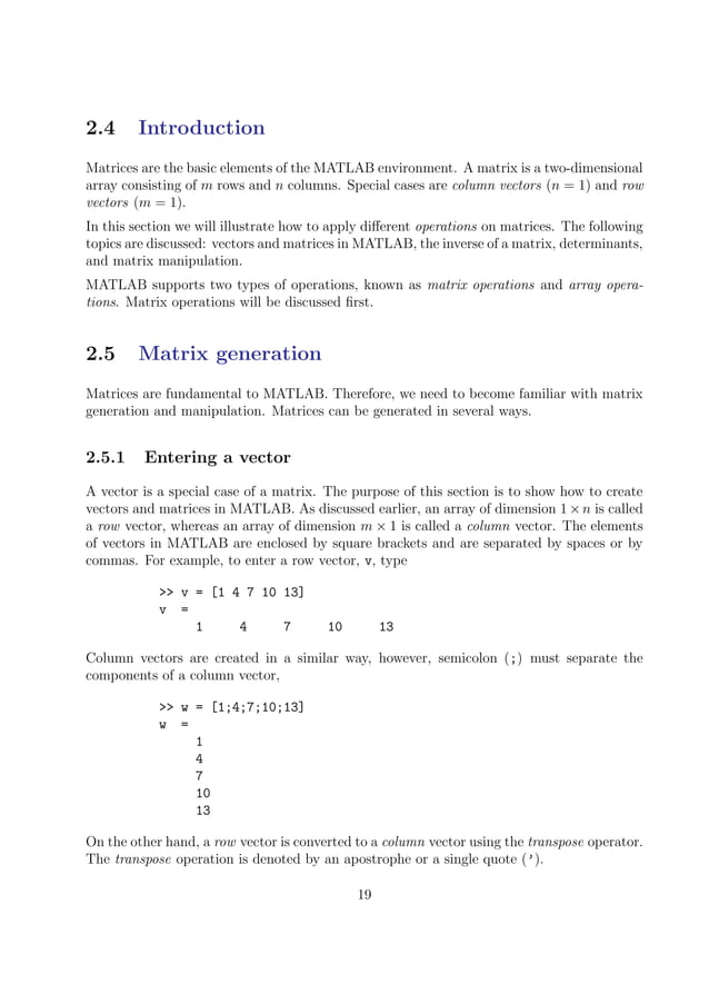 Introduction to-matlab | PDF