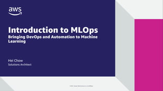 MLOPS By Amazon offered and free download | PDF