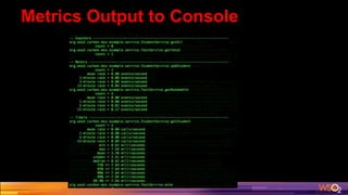 Metrics Output to Console
 