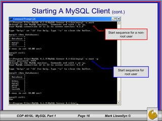 Introduction to MySQL - Part 1 | PPT | Databases | Computer Software ...