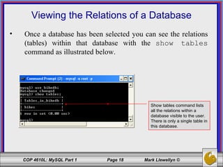 Introduction to MySQL - Part 1 | PPT | Databases | Computer Software ...