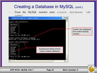 Introduction to MySQL - Part 1 | PPT | Databases | Computer Software ...