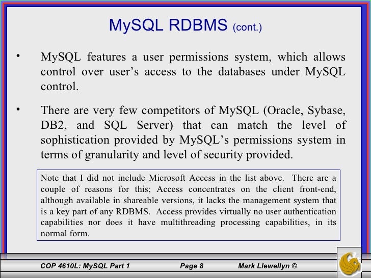 research paper on mysql