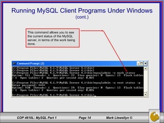 Introduction to MySQL - Part 1 | PPT