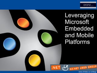 Leveraging Microsoft Embedded and Mobile Platforms 