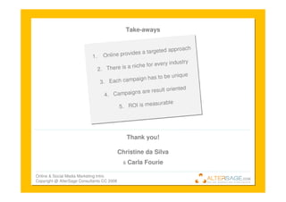 Introduction To Online Marketing