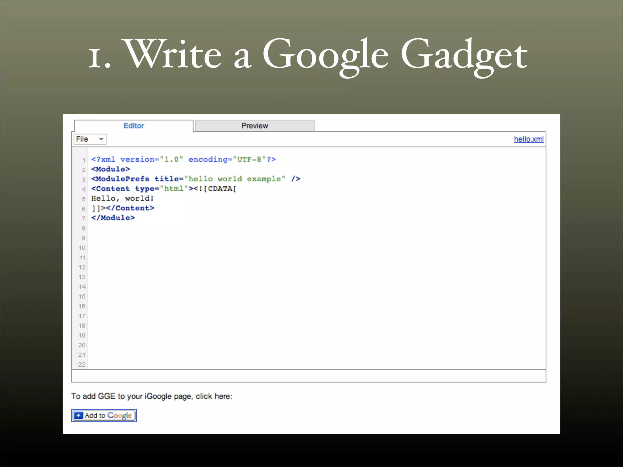 Introduction to OpenSocial