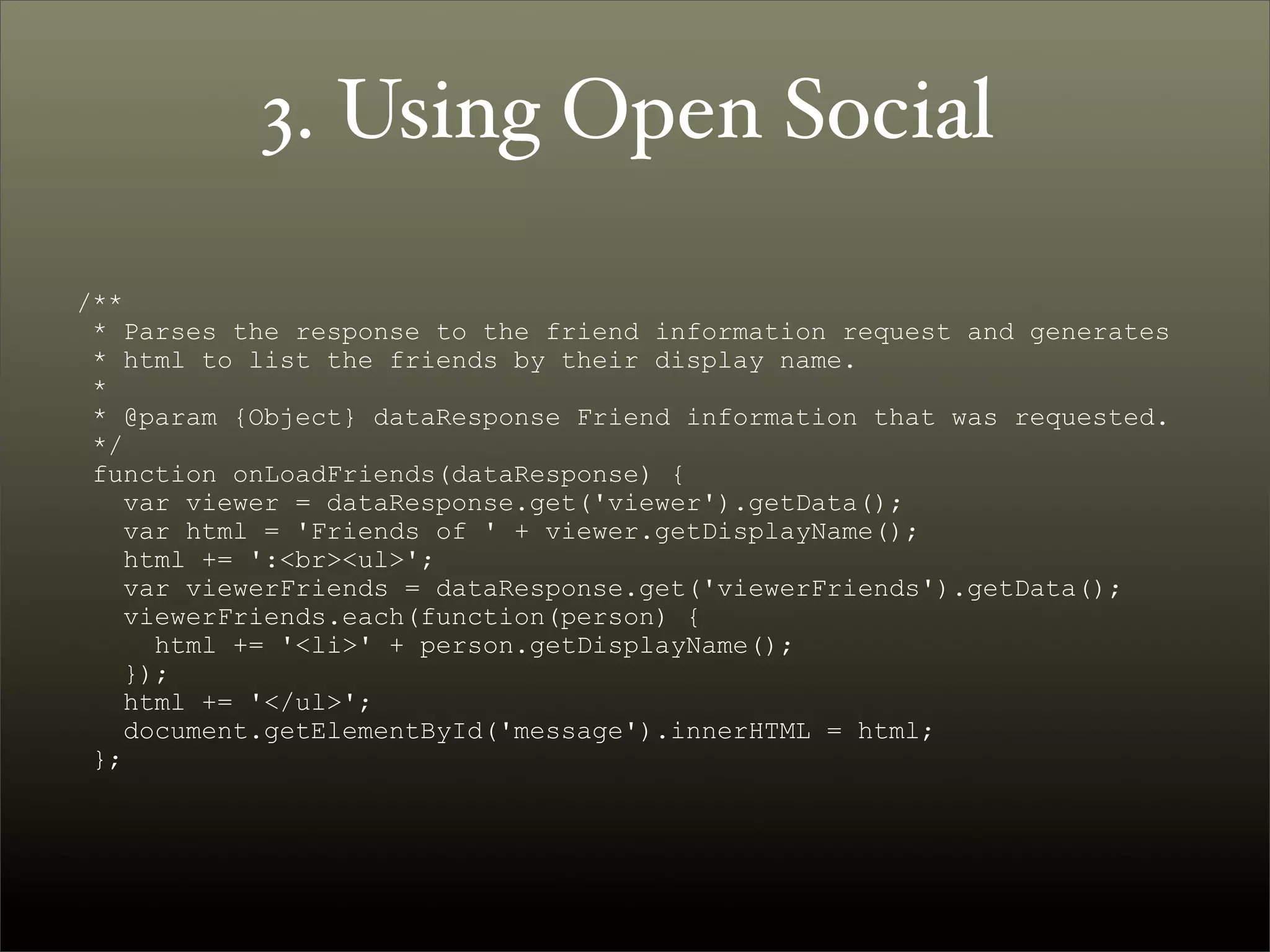 Introduction to OpenSocial