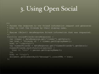 Introduction to OpenSocial | PPT