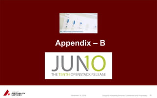 Sungard Availability Services Confidential and Proprietary | 
Appendix – B 
December 15, 2014 36 
 