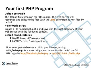 Introduction to-php | PPTX