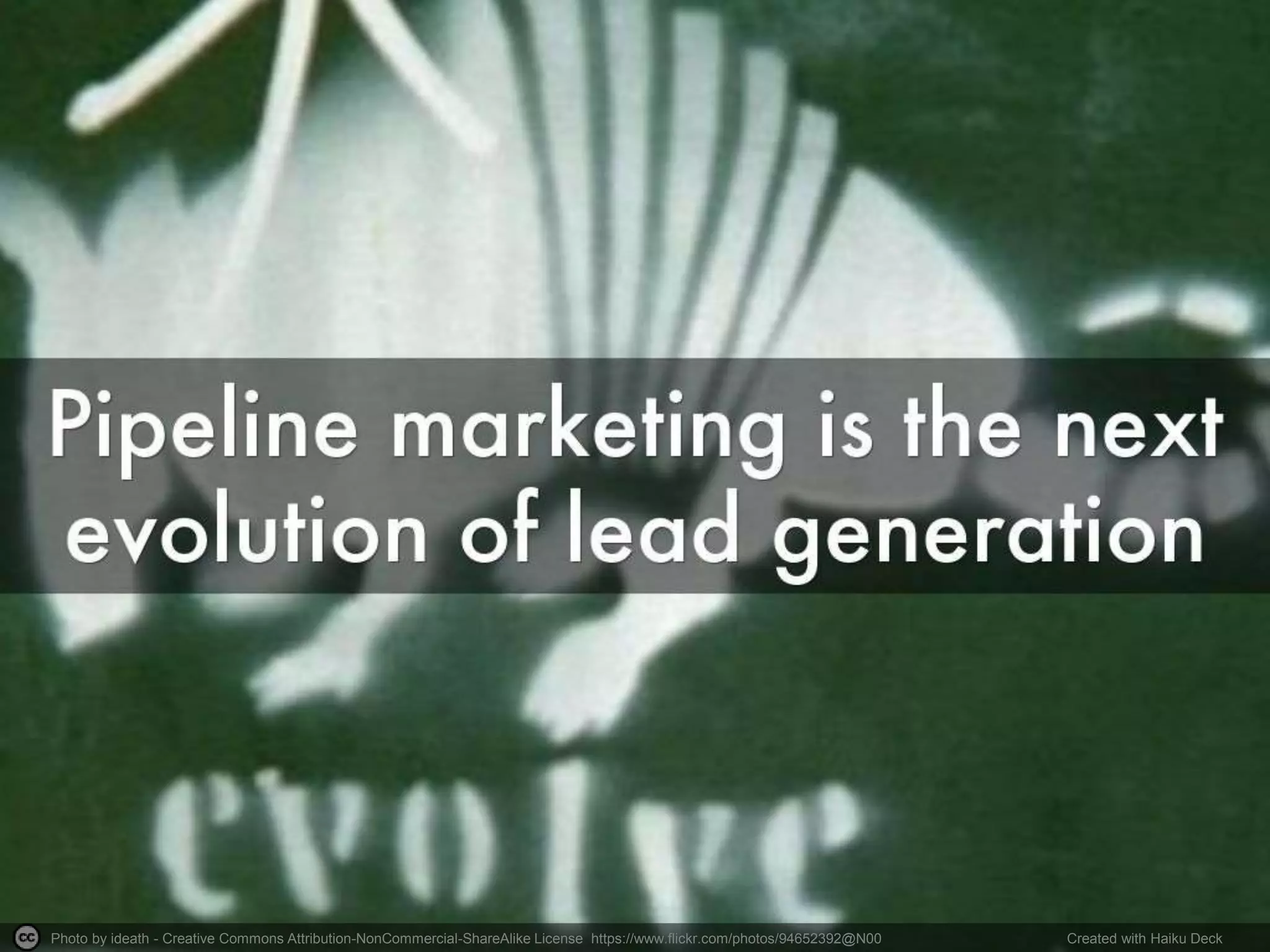 Photo by ideath - Creative Commons Attribution-NonCommercial-ShareAlike License https://www.flickr.com/photos/94652392@N00 Created with Haiku Deck