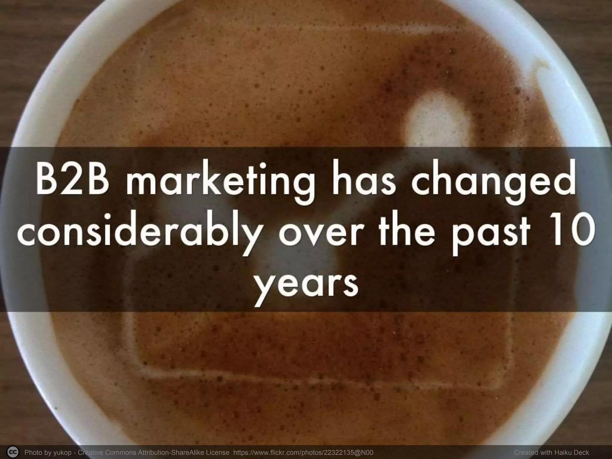 Photo by yukop - Creative Commons Attribution-ShareAlike License https://www.flickr.com/photos/22322135@N00 Created with Haiku Deck